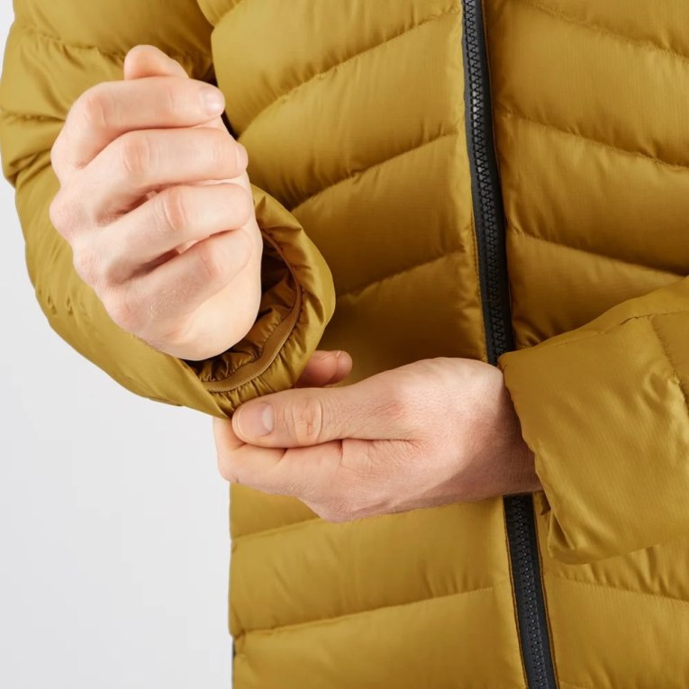 Salomon Essential Xwarm Down Men's Insulated Jackets Yellow | CA 35H98